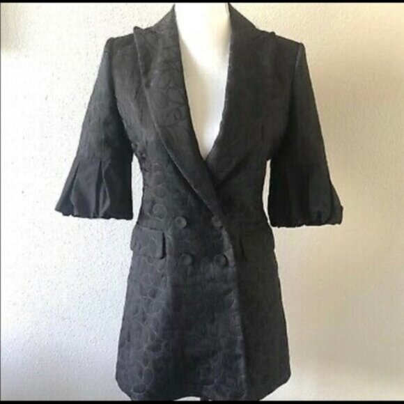 🖤✨ BCBG MaxAzria Black Jacquard Blazer Dress | Size Small ✨🖤 - Picture 1 of 8